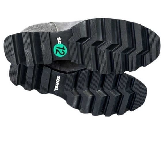 Sorel Joan of Arctic Wedge II Zip Booties 12 Gray‎ Waterproof Rain Leather Comfy - Picture 7 of 7